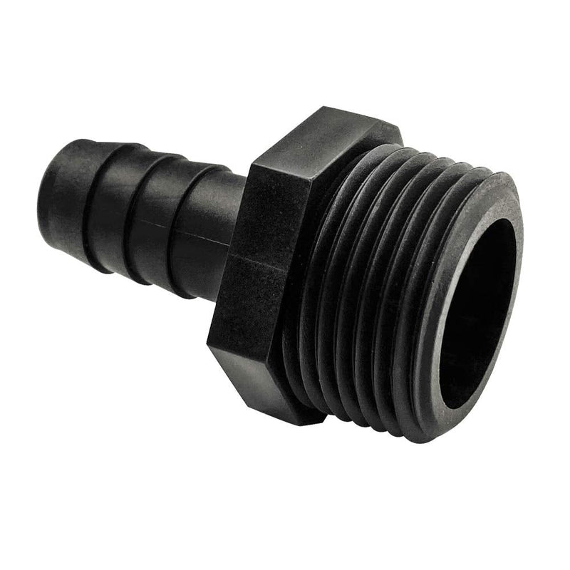 [Australia - AusPower] - 20 pcs 1/2" Barb x 3/4" NPT Male Connector, Plastic Hose Barb Fitting, Adapter, Industrial Hose Barb to Pipe Fittings Connect 