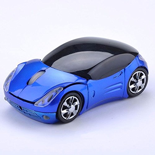 [Australia - AusPower] - WXG Mini car Shape Mouse - 2.4GHz 1600DPI Wireless Mouse with USB Receiver Tablet Laptop Desktop Computer Mouse 