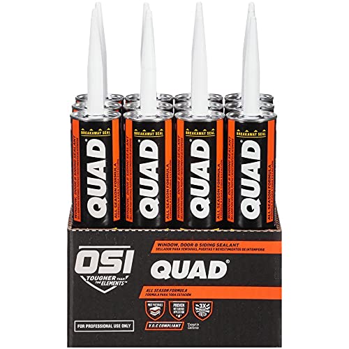[Australia - AusPower] - OSI QUAD Advanced Formula Window, Door and Siding Sealant, 10 Ounce Cartridge, Cedar 223 (1637013) 