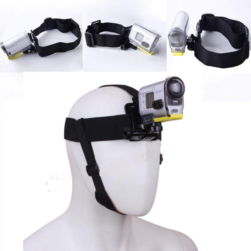 [Australia - AusPower] - Multi-Function Adjustable Belt Cellphone Selfie Head Mount Strap for Sony Action Cam/Gopro Hero/Cell Phone/iPhone 13 12 11 Pro Max XR XS Max X 8 7 6 Plus/Samsung LG Huawei 