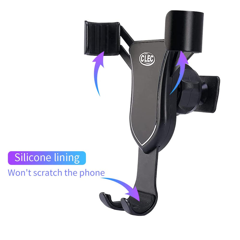 [Australia - AusPower] - Kucok Car Phone Mount Vent Fit for Volvo XC40 2018-2021,Cell Phone Car Holder Compatible with 4.7-6.7 Inch Cell Phone iPhone Samsung LG Sony(Black),XC40 Auto Phone Stand 