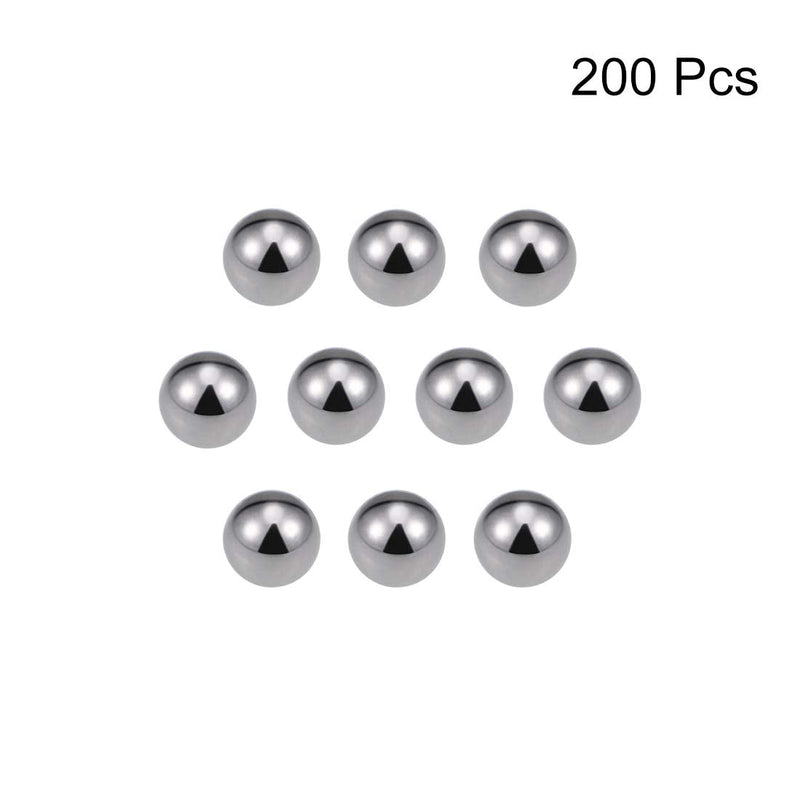 [Australia - AusPower] - uxcell 6mm Carbon Steel Bearing Balls Precision Balls 200pcs 