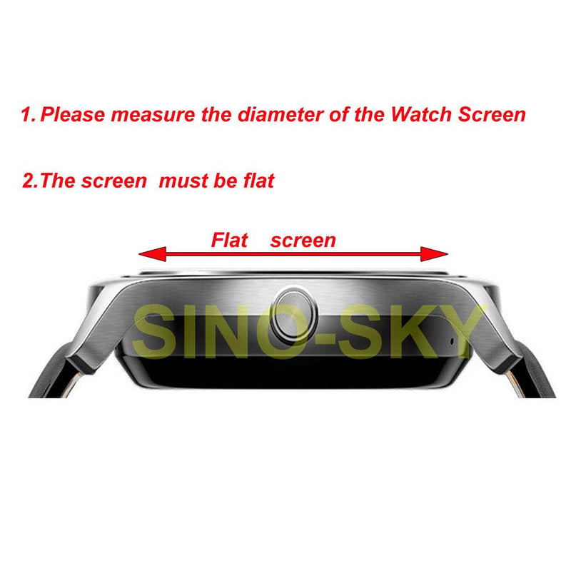[Australia - AusPower] - [ 3-Pcs] Universal Round Smart Watch HD Screen Protector,Anti-Scratch, Anti-Fingerprint, Bubble Free (30mm) 30mm 