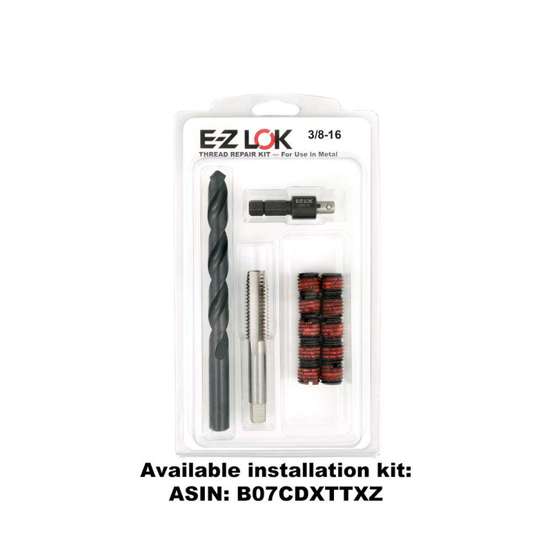 [Australia - AusPower] - E-Z LOK - 329-6 E-Z Lok Externally Threaded Insert, C12L14 Carbon Steel, Meets AISI 12L14, 3/8"-16 Internal Threads, 9/16"-12 External Threads, 0.515" Length, Made in US (Pack of 10) 
