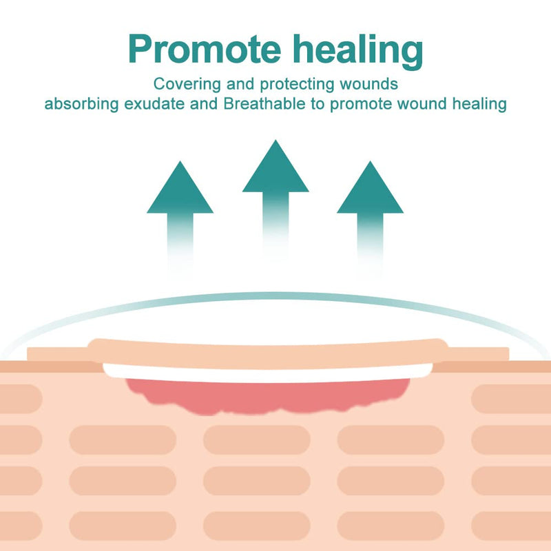 [Australia - AusPower] - Dimora Wound Dressing Sacrum Foam Bandages Silicone Adhesive Border 7"x7" Waterproof Sacral Pads Absorbent Breathable Bed Sore Pressure Dressing 7.08"x7.08" 