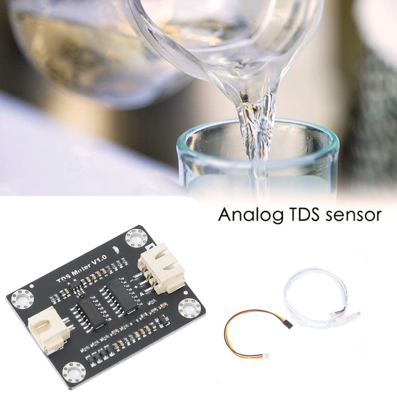 [Australia - AusPower] - TDS Meter Probe Water Quality Monitoring Sensor Module, Analog TDS Sensor Module Compatible with Arduino Board, for Liquid Quality Analysis Testing, Scientific Research, Laboratory, Online Analysis 