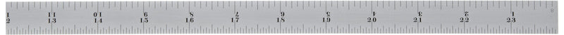 [Australia - AusPower] - Starrett C304R-6 Full Flexible Steel Rule With Inch Graduations, 4R Graduations, 6" Length, 1/2" Width, 1/64" Thickness 