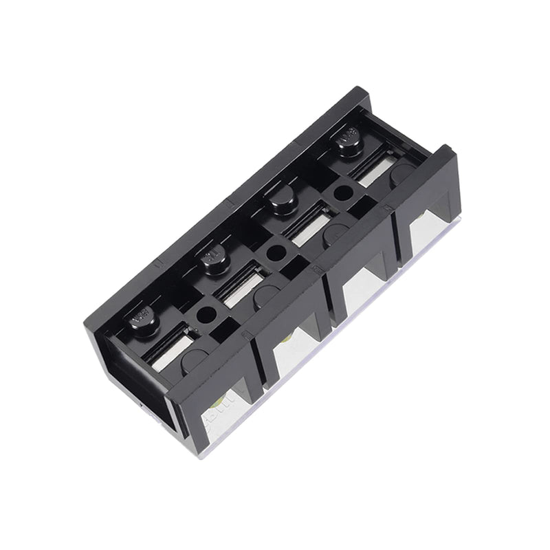 [Australia - AusPower] - MECCANIXITY Dual Rows 4 Positions 600V 60A and 3Pcs Dual Rows 3 Positions 600V 45A Wire Barrier Block Terminal Strip 