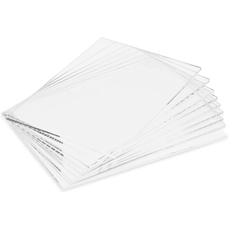 [Australia - AusPower] - Clear Acrylic Sheet for Signs, Art, Crafts Supplies (4 x 6 Inches, 10 Pack) 