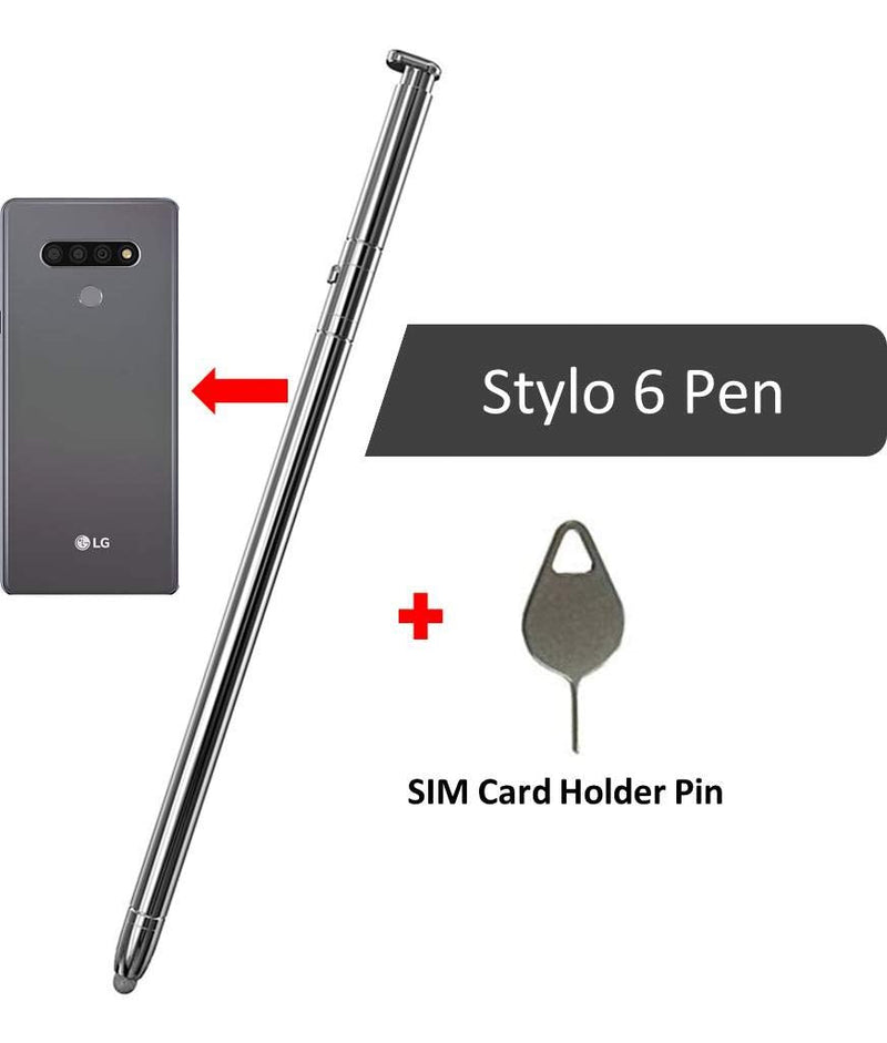 [Australia - AusPower] - Stylo 6 Pen Touch Pen Replacement Part for LG Stylo 6 / Stylo 6+ Q730TM Q730AM Q730VS Q730MS Q730PS Q730CS Q730MA Stylus Pen Fit All Version + Eject Pin (Pen-Gray) Pen-Gray 