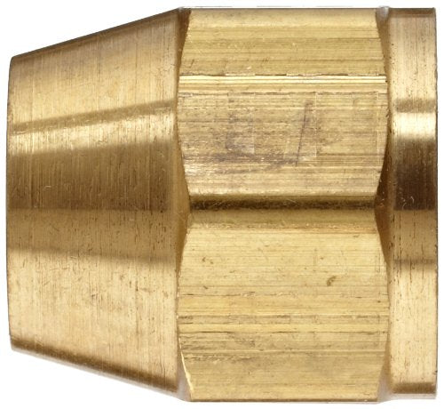 [Australia - AusPower] - Anderson Metals 54014-06 Brass Tube Fitting, Short Flare Nut, 3/8" Tube OD 