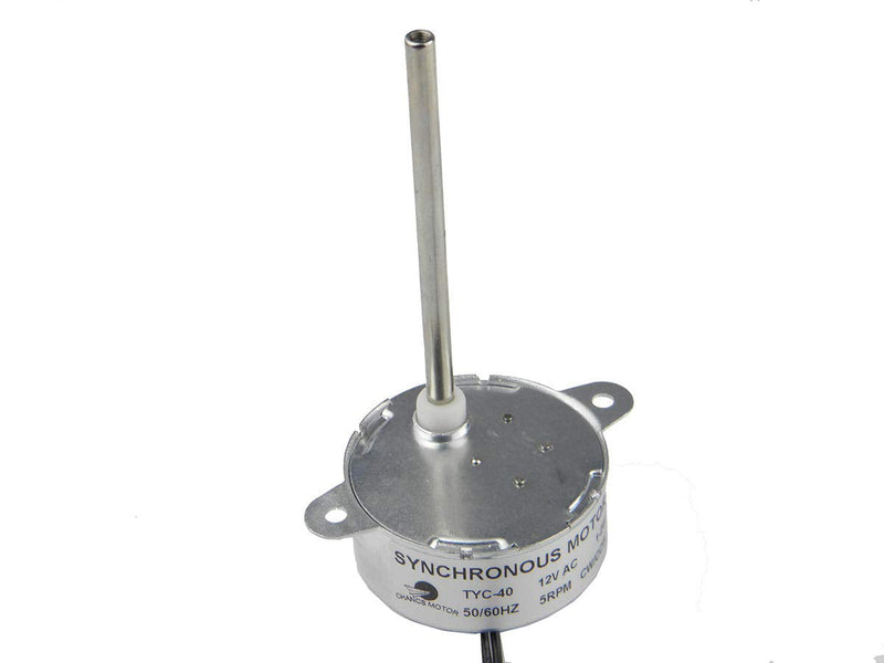 [Australia - AusPower] - CHANCS Small Synchronous Motor TYC-40 12V 5RPM AC Inner-Shaft Length 74mm for Christmas Santa Halloween decoration 2PCS AC 12V Shaft 74MM 