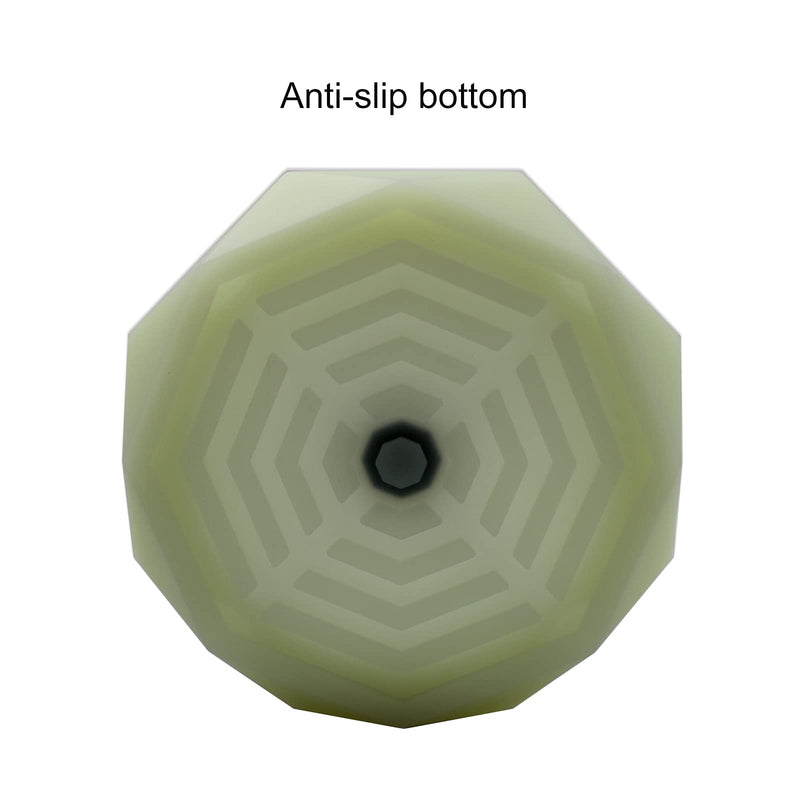 [Australia - AusPower] - ooDuo 1 Geometric Silicone Ashtray - Glow in the Dark - Unbreakable Multipurpose Storage Ash Tray - w/Glass Friendly Tapping Center 