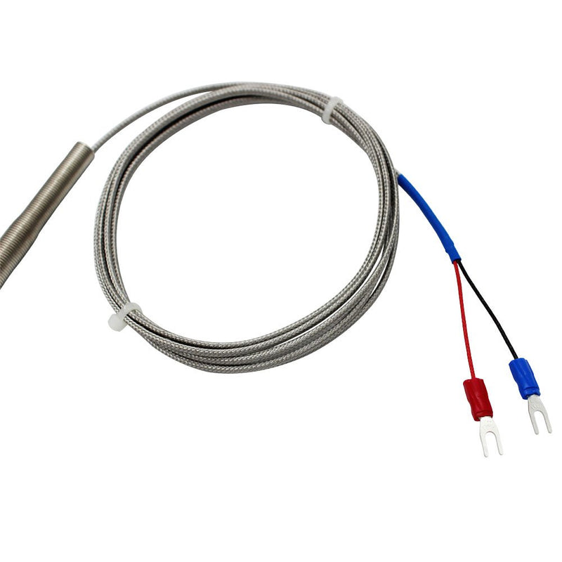 [Australia - AusPower] - T-PRO K-Type Thermocouple Temperature Sensors 2M/6.6Ft Wire，Stainless Steel Probe (Probe Length 50mm) Probe Length 50mm 