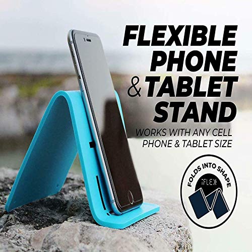 [Australia - AusPower] - iFLEX Adjustable Cell Phone Stand and Tablet Stand for Work and Home – Flexible Phone Holder Dark Navy Blue 