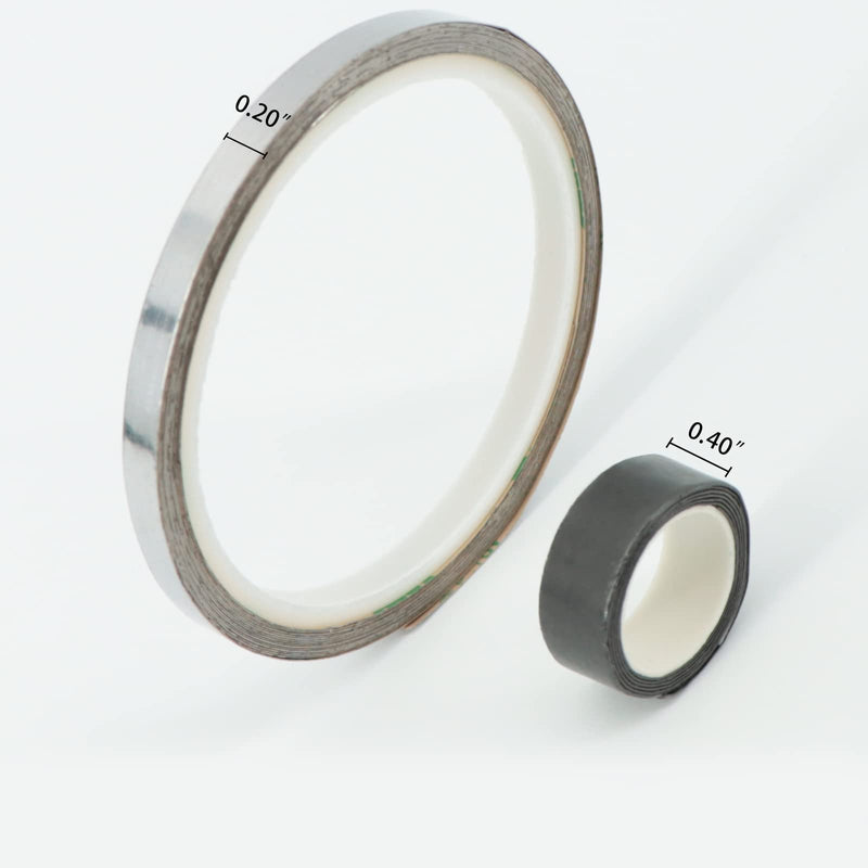 [Australia - AusPower] - Lead Tape Weights | Adhesive Lead Tape | Add Swing Weight for Golf Tennis Racket Pickleball Paddle Adjust Weight | 0.20 Inch and 0.40 inch Combo 