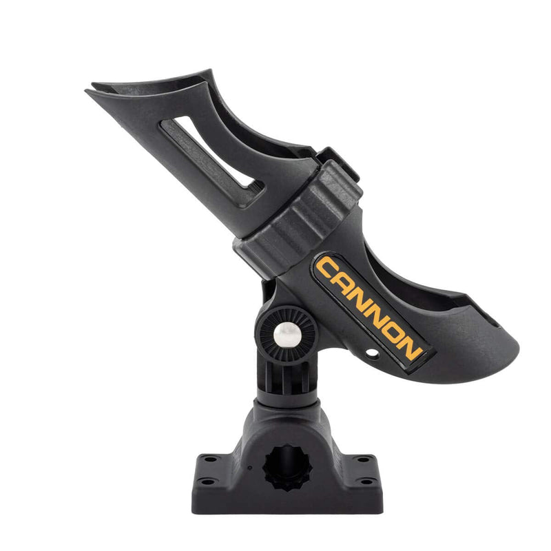[Australia - AusPower] - Cannon 2450169-1 Three-Position Adjustable Track Mounted Rod Holder, Black Composite 