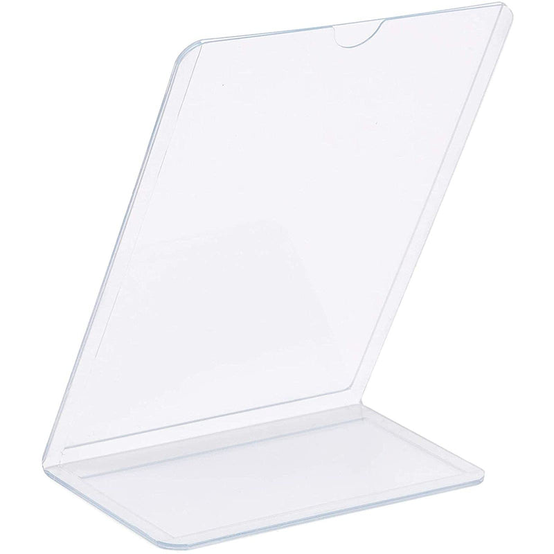 [Australia - AusPower] - Clear Slant Back Acrylic Sign Holder, Vertical Display Stand (5 x 7 in, 6 Pack) 