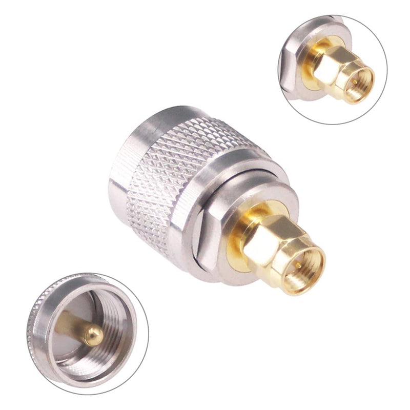 [Australia - AusPower] - RFaha 4pcs SMA to UHF Coax Connector SMA Male/Female to UHF SO239 PL259 M/F RF Coaxial Adapter Converter Kit(F108-4) 