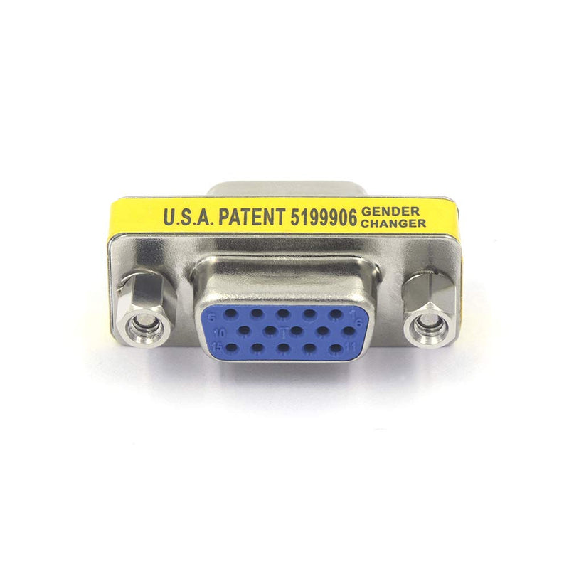 [Australia - AusPower] - VCE VGA Female to Female Adapter SVGA Coupler HD15 Mini Gender Changer VGA Cable Extender, 4 Pack 