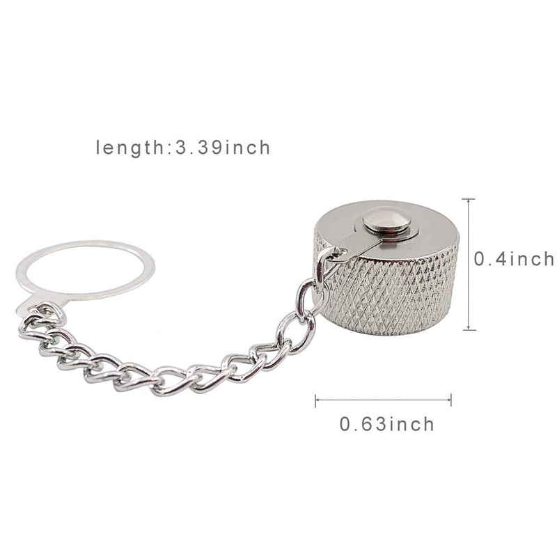 [Australia - AusPower] - (Pack of 10) Protective Cover Dust Cap with Chain for N Type Female and UHF Female SO-239 Connector Adapter 