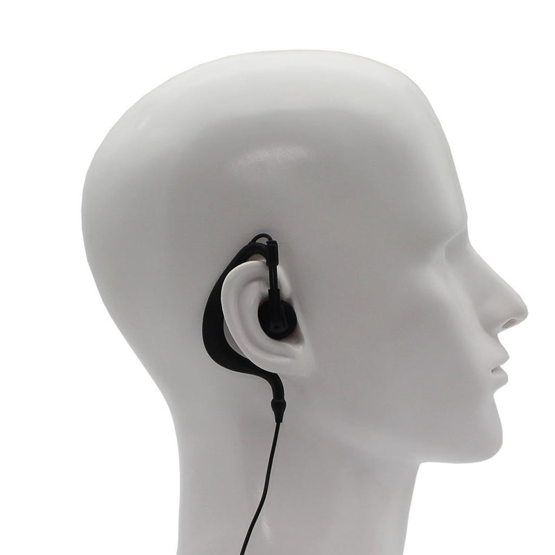[Australia - AusPower] - GoodQbuy Two Way Radio G Shape Clip-Ear Headset Earpiece with PTT is Compatible with Motorola MH230R MS350R MT350R (Pack of 5) 