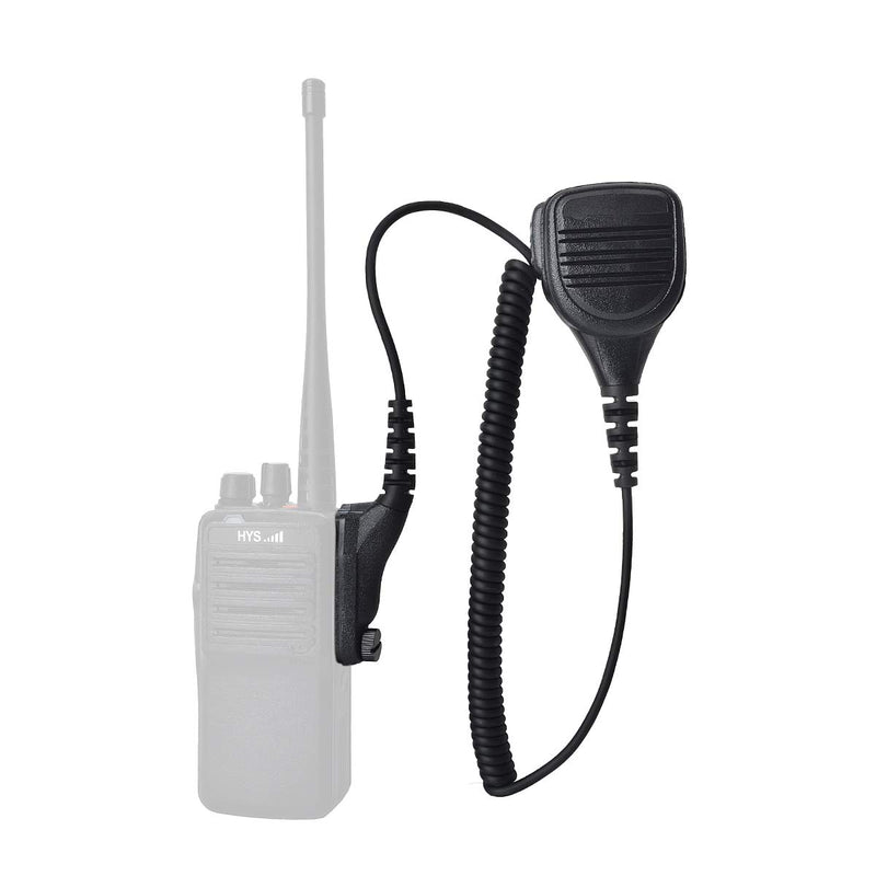 [Australia - AusPower] - HYS IP54 Waterproof Speaker Shoulder Microphone, Handheld Remote Speaker Mic with Reinforced Cable for APX4000 APX6000 APX7000 XPR6350 XPR6550 XPR7350 XPR7550 APX 4000 6000 7000 8000 