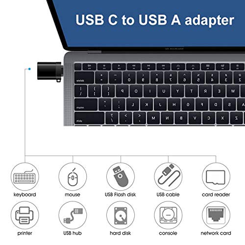 [Australia - AusPower] - USB C Adapter 4Pack Micro USB to USB C Adapter USB C to USB-A USB C to USB Converter Type c Adapter OTG USB Type C Adapter Portable Key Fob for Huawei Mate Galaxy LG 4usb type c kit 