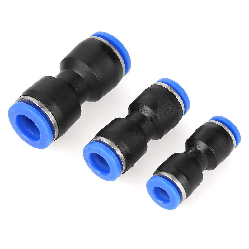 [Australia - AusPower] - Hilitand 30pcs Air Line Fittings Push-to-Connect Fittings Straight Push Connectors Plastic Quick Release Connectors for 1/4 5/16 3/8 Tube 