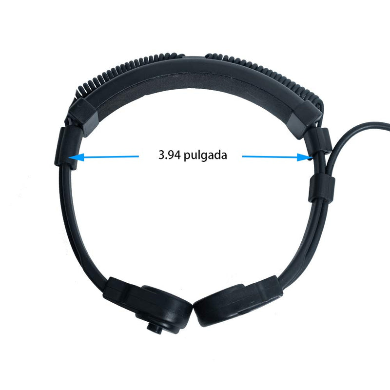 [Australia - AusPower] - Klykon Throat Mic Microphone Covert Acoustic Tube Earpiece Headset with Finger PTT Compatible for Motorola Cp200 Cp200d Walkie Talkies 2 Way Radio 