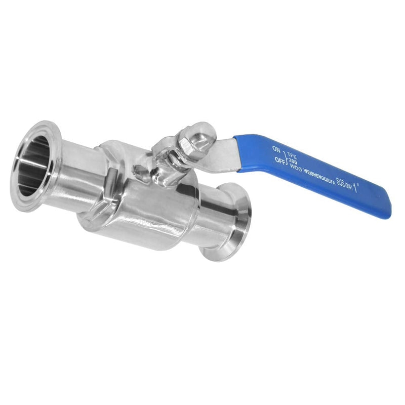 [Australia - AusPower] - Beduan 1.5" Tri-Clamp Ball Valve Stainless Steel Sanitary Valve for Home Brew, Brewing (1 inch Tube OD) 1 inch Tube OD 