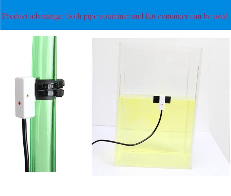 [Australia - AusPower] - Taidacent Non Contact Liquid Level Sensor Contactless Water Level Sensor Externally Attached Pipe Water Float Switch NPN Output Capacitive 