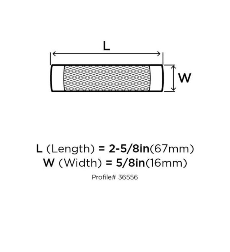 [Australia - AusPower] - Amerock | Cabinet Knob | Polished Nickel/Black Bronze | 2-5/8 inch (67 mm) Length | Esquire | 1 Pack | Drawer Knob | Cabinet Hardware 