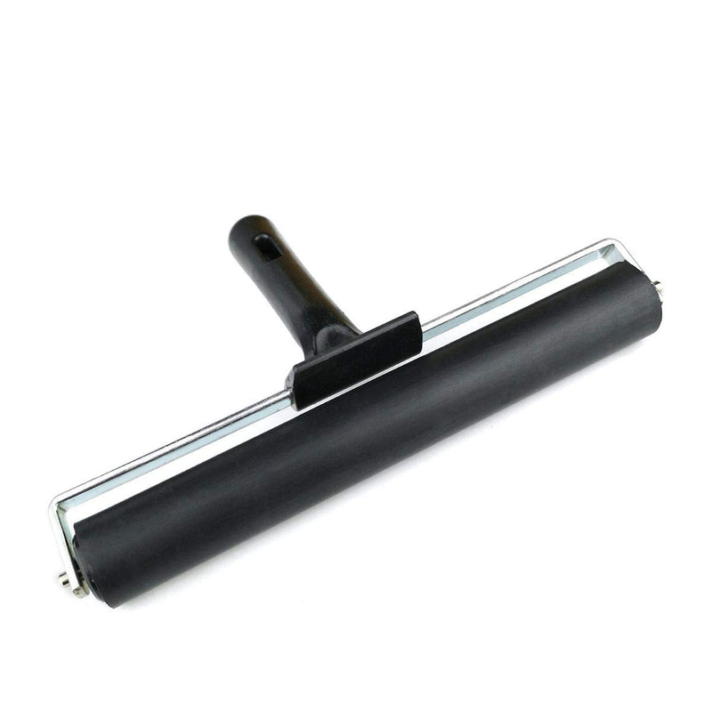 [Australia - AusPower] - 7.9'' Rubber Brayer Rubber Roller Glue Roller for Anti Skid Tape Construction Tools, Printmaking, Inking and Gluing Applications 