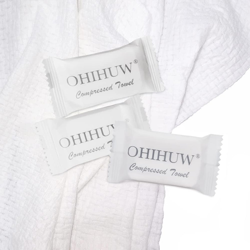 [Australia - AusPower] - Disposable Towel Thicker Style Magic Compressed Towel Large Size Coin Tissue Portable Washcloth Reusable for Travel Camping Hiking Outdoor Sports Beauty Salon 
