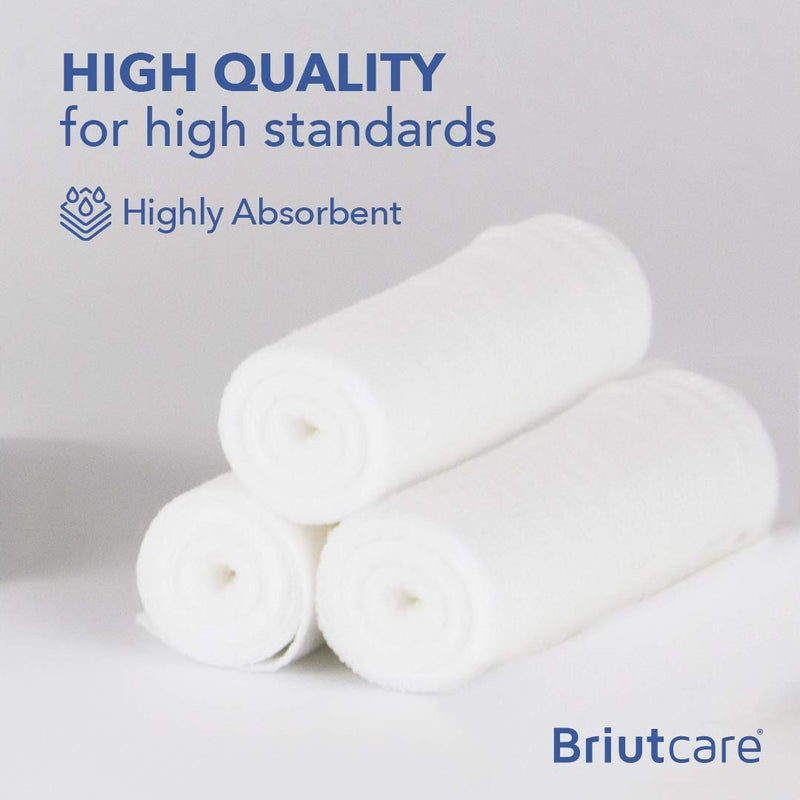 [Australia - AusPower] - Briutcare Cotton Gauze Rolls | 24 Units Pack | 4 Inch x 4 Yards | Individually Packaged Gauze Wrap | for First Aid Kit or Medical Supplies | 100% Cotton Rolled Gauze | Medical Tape Gift! 