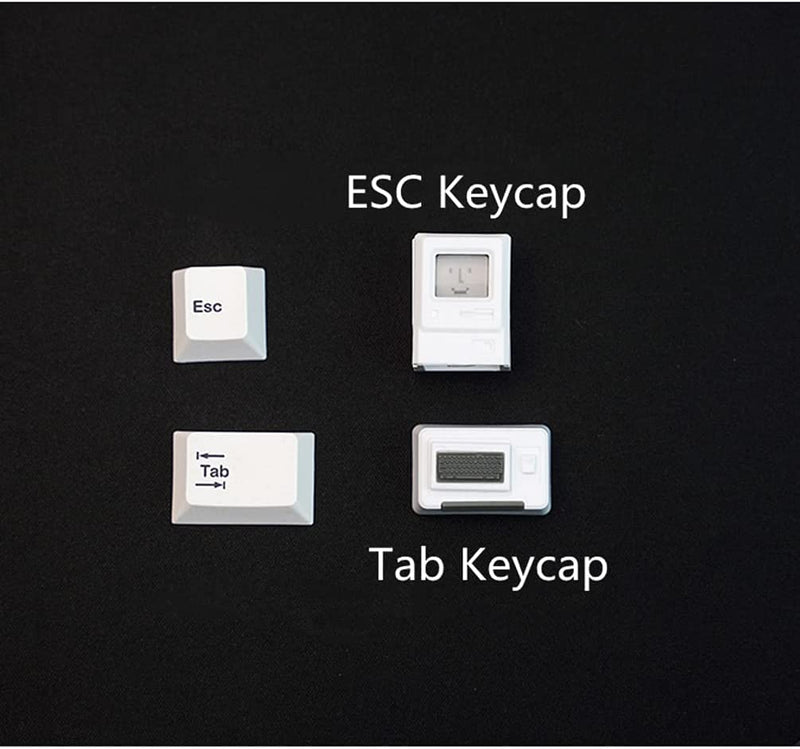[Australia - AusPower] - Custom keycaps for Esc Key and Tab Key, Magnetic and Light-Transmission Design, fits Most Keyboards Especially 60% Mechanical Gaming Keyboard 