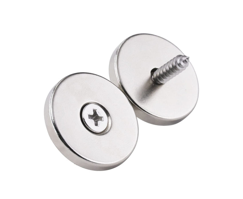 [Australia - AusPower] - ZDYWY 10 Pieces 18 x 4mm with 5mm Countersunk Hole Disc Fastener Magnets Rare Earth Refrigerator Neodymium Magnets - 0.7 inch D x 0.15 inch H with 0.2 inch D Screw Hole 