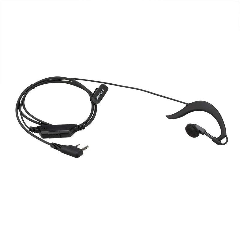 [Australia - AusPower] - Retevis RT18 Walkie Talkie Earpiece Two Way Radio Headset with Microphone Police Security Earpiece for Retevis RT18 RT22 RT21 H-777 Baofeng 888S UV-5R Arcshell AR-6 Radios (5 Pack) 