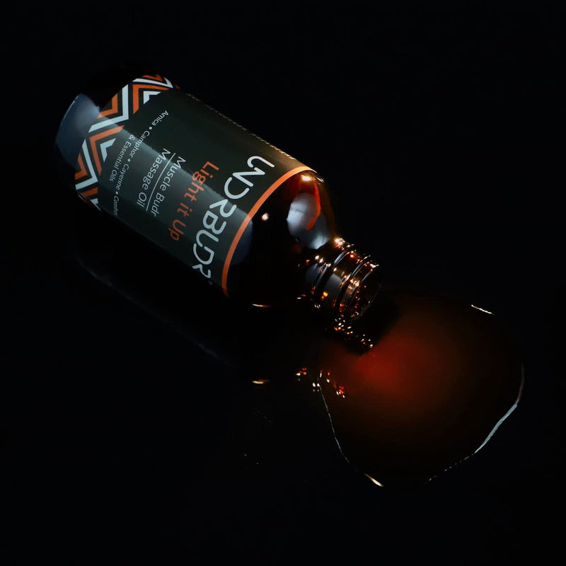 [Australia - AusPower] - UNDRBUDR Muscle Budr “Light it Up” Massage Oil for Pre-Activity, Cayenne & Black Pepper Infused, Decreases “Lactic Burn”, Arnica + Comfrey & Essential Oils for Recovery and Repair 4oz 