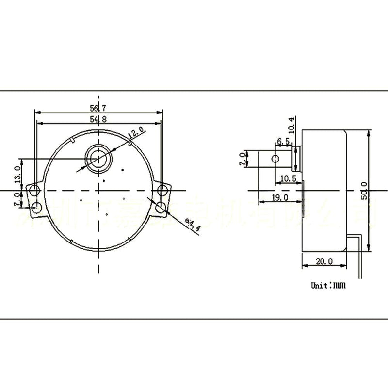 [Australia - AusPower] - AC 220-240V 4W Synchronous Motor 50/60Hz CCW/CW Electric Synchron Geared Motor(8-10RPM) 