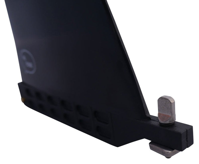 [Australia - AusPower] - Ho Stevie! Longboard/SUP Center Fin + Free No-Tool Screw [Choose Size & Color] Black 8" 