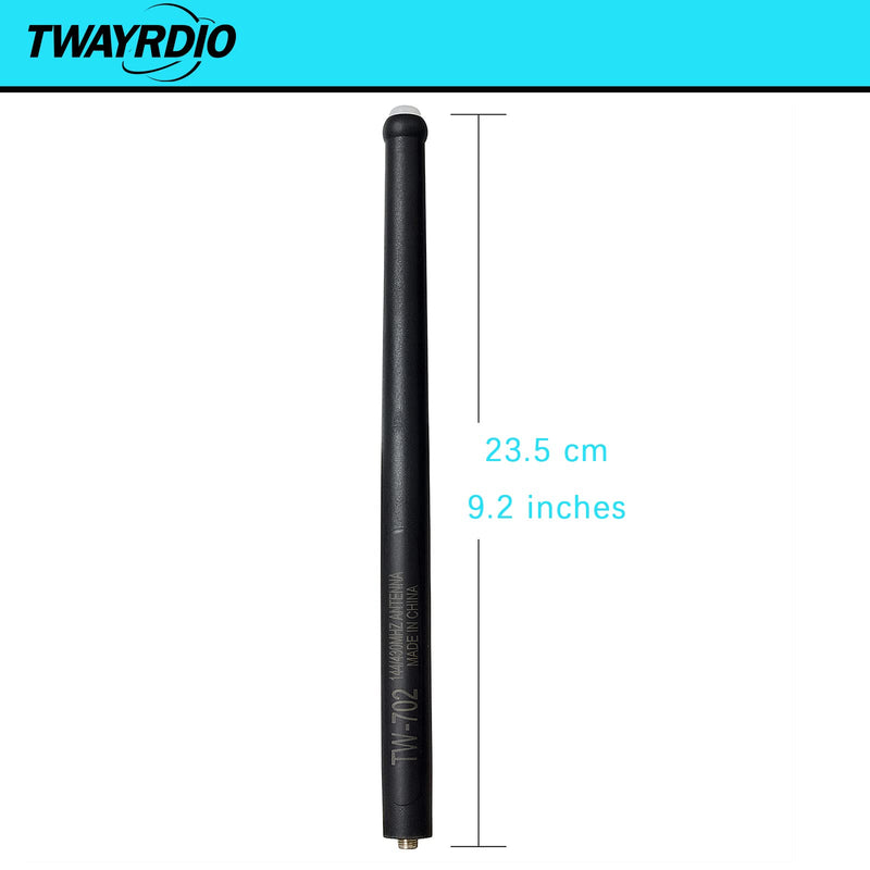 [Australia - AusPower] - TWAYRDIO VHF UHF Dual Band SMA Female Two-Way Radio Antenna Portable Replacement 2Meter 70CM Handheld Radios Antenna 9.2 inches for Baofeng UV5R UV-82 BF-F8HP Yaesu FT-65 FT-65R 