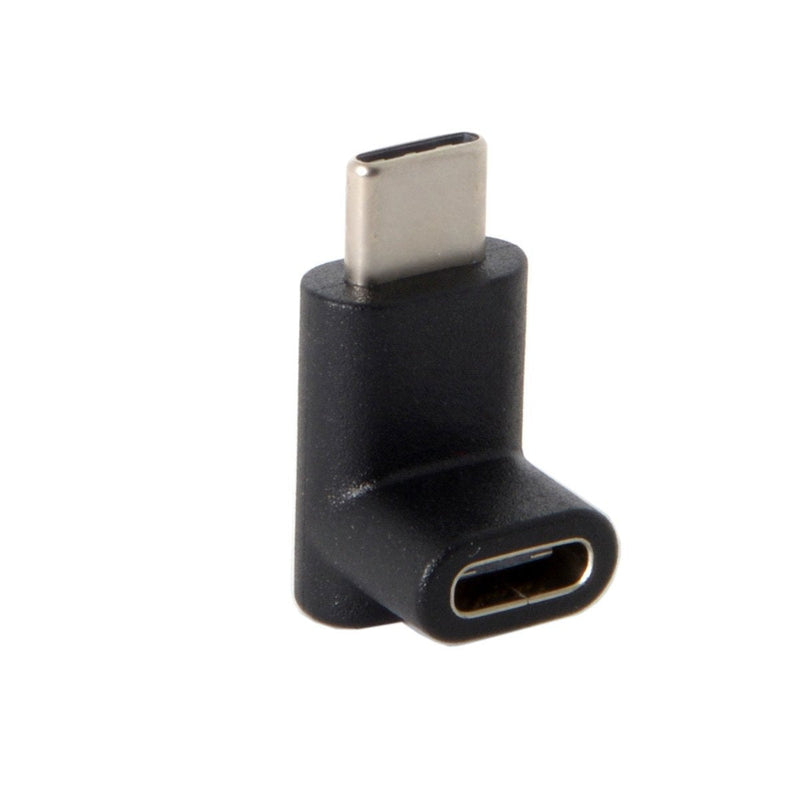 [Australia - AusPower] - Cablecc 90 Degree Up or Down Angled Reversible USB 3.1 Type-C Male to Female Extension Adapter for Laptop & Phone 