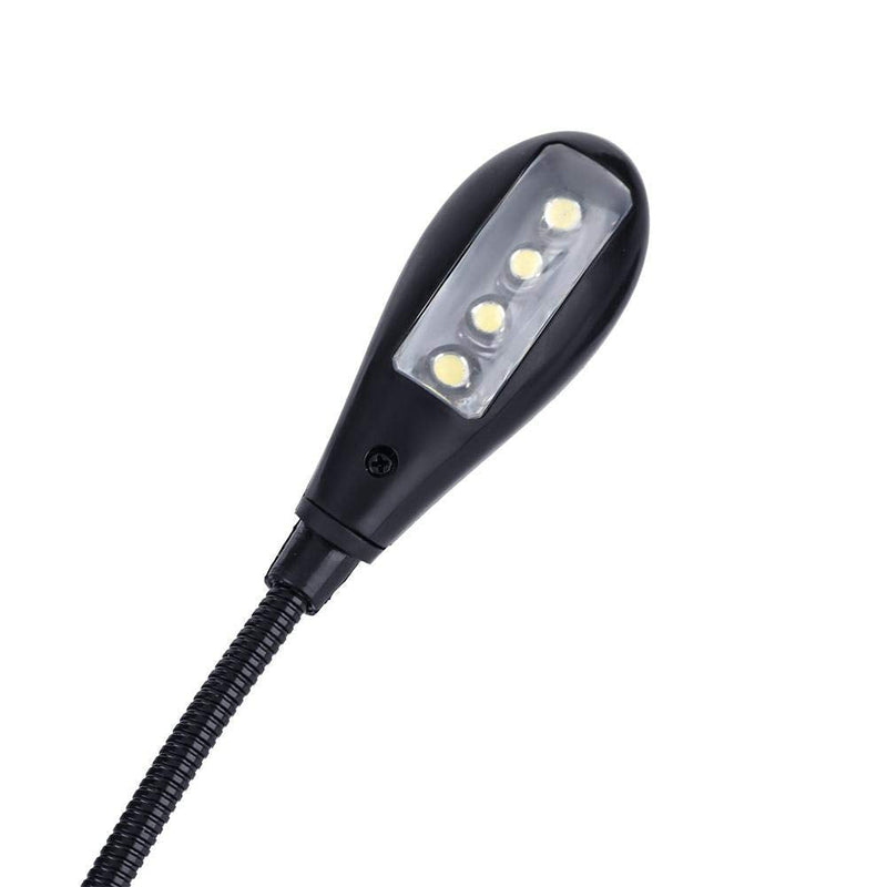 [Australia - AusPower] - Clip on Reading Light, Mini Double Adjustable Arms Light Clip On Music Stand Book Reading LED Lamp Rechargeable Flexible Eye-Care LED Book Light Perfect Replacement for Bookworms(8 Lights) 8 lights 