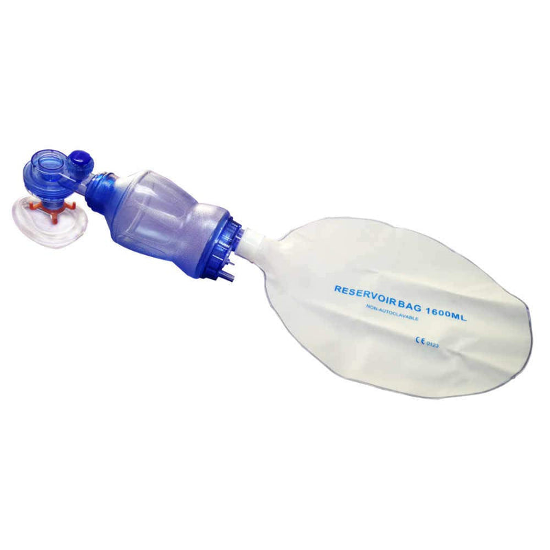 [Australia - AusPower] - WNL Products 5000IBVM-SINGLE Practi-Mask BVM Infant CPR Training Mask Includes 1 Infant CPR Training Practi-Mask, 1 Infant Bag Valve Squeeze Bag, 1 Reservoir Bag (Single - Infant) 