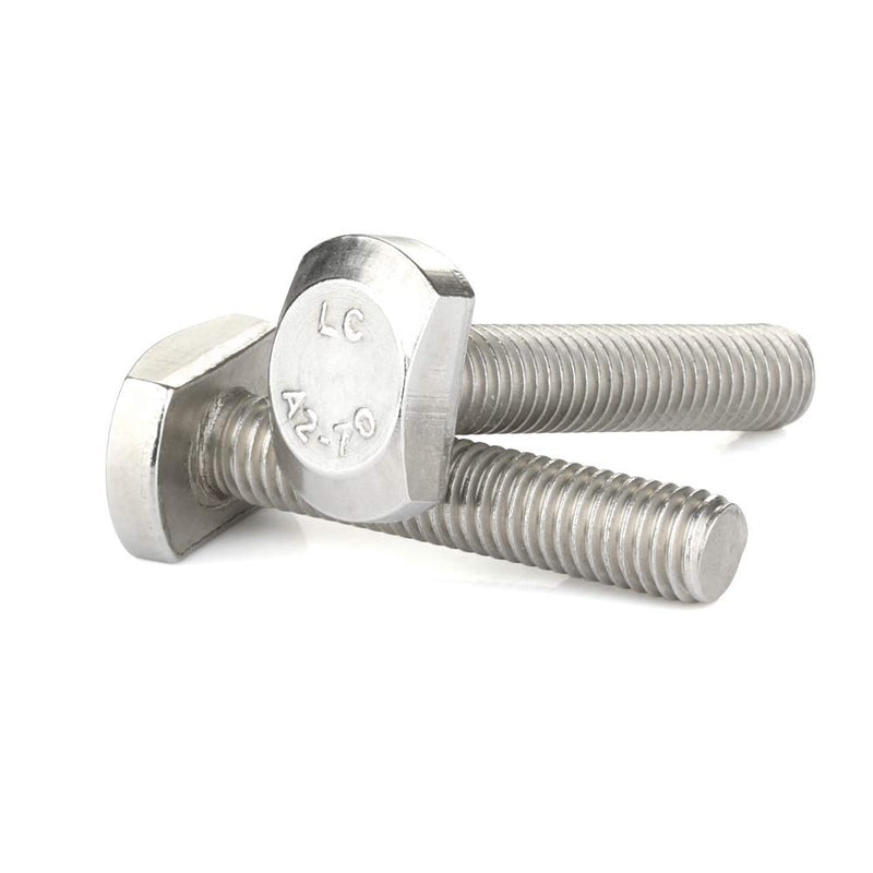 [Australia - AusPower] - M8 x 20mm T-Slot Drop-in Stud Sliding Bolts T Shape Screws, Stainless Steel A2-70, Full Thread, 20 PCS M8 x 20mm (20 PCS) 