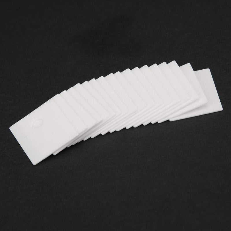 [Australia - AusPower] - Cessdry Alumina Ceramic Insulator Pads, 100PCS TO-247 Alumina Ceramic Sheet Cooling Pad Insulating Sheet MOS Transistor IGBT Cooling Pad 17 x 22 x 1mm 