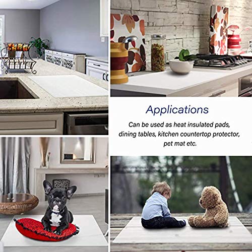 [Australia - AusPower] - 27.5 ''by 19.6 ''Oversize Silicone Placemat for Craft Flexible Multipurpose Huge Extra Large Size Non Slip Waterproof Baking Mat Sheet Black 1 PCS 