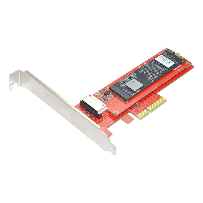 [Australia - AusPower] - Cablecc PCI-E 4X Host Adapter to NVMe Ruler 1U GEN-Z EDSFF Short SSD E1.S Carrier Adapter PCI-E4.0 4X Host 